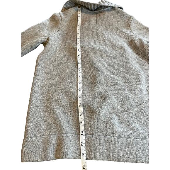 Gap‎ Women's Sz XSmall Gray Wool Blend Open-Front Long Sleeve Cardigan Sweater - Picture 6 of 10